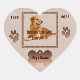 In Memory of Your Dog Heart Sticker