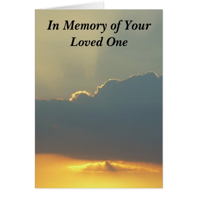 In Memory of Your Loved One (Front)