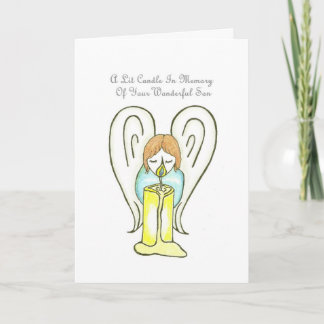 In Memory Of Your Son On Mother's Day Greeting Card