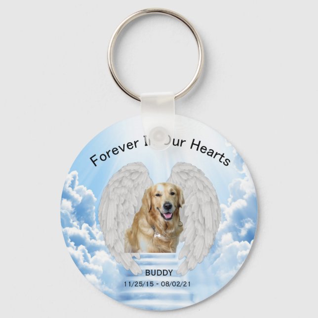 In Memory Personalised Keychain For Pets (Front)