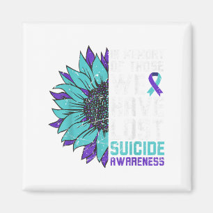 In Memory Suicide Awareness, Prevention Sunflower  Magnet