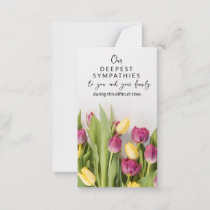 In Memory Sympathy Memorial Angel florist card