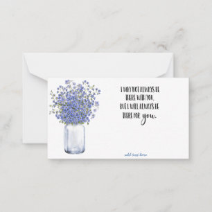 In Memory Sympathy Memorial Angel florist card