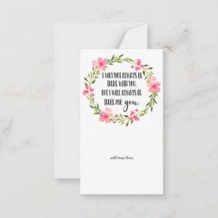 In Memory Sympathy Memorial Angel florist card