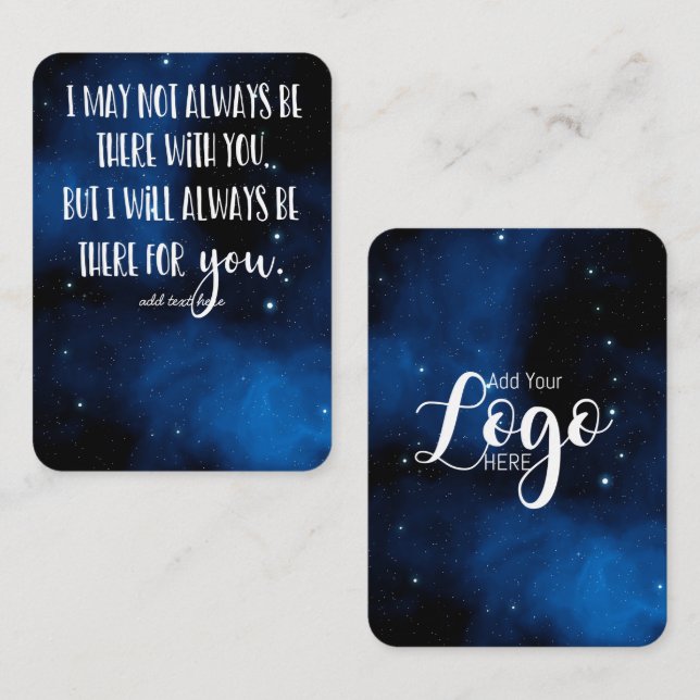 In Memory Sympathy Memorial Angel keepsake gift Business Card (Front/Back)