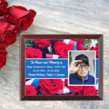 In Memory; Veteran Loved One Plaque