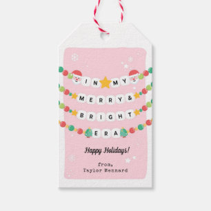 In Merry Era Trendy Friendship Bracelet Christmas  Gift Tags