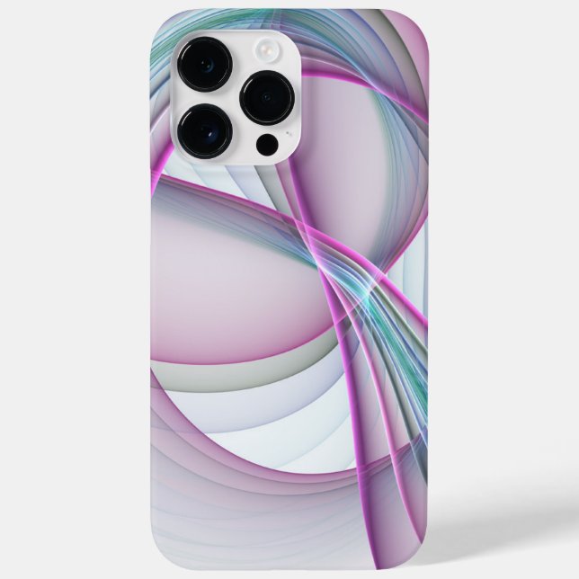 In Motion, Modern Abstract Colourful Fractal Art Case-Mate iPhone Case (Back)