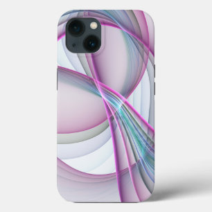 In Motion, Modern Abstract Colourful Fractal Art iPhone 13 Case