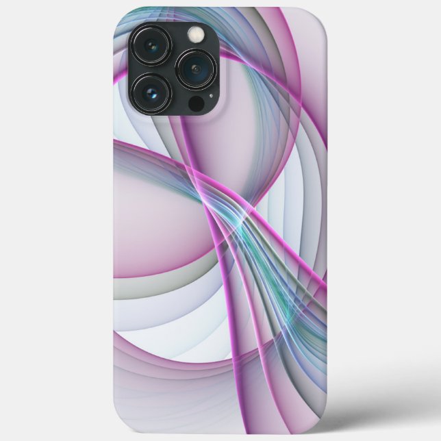 In Motion, Modern Abstract Colourful Fractal Art Case-Mate iPhone Case (Back)