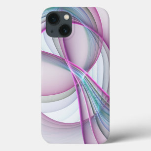 In Motion, Modern Abstract Colourful Fractal Art iPhone 13 Case
