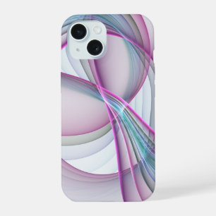 In Motion, Modern Abstract Colourful Fractal Art iPhone 15 Case