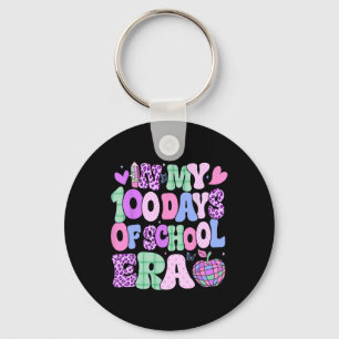 In My 100 Days Of School Era Groovy 100th Day Of S Key Ring