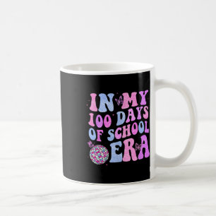 In My 100 Days Of School Era Retro Disco 100th Day Coffee Mug
