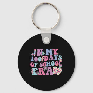 In My 100 Days Of School Era Retro Disco 100th Day Key Ring