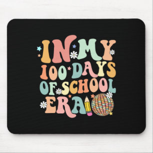 In My 100 Days Of School Era Retro Disco 100th Day Mouse Mat