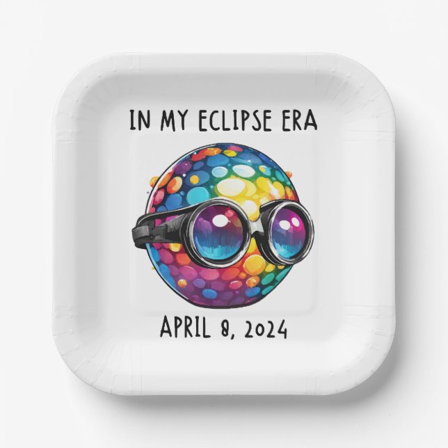 In My 2024 Solar Eclipse Era Paper Plate (Front)