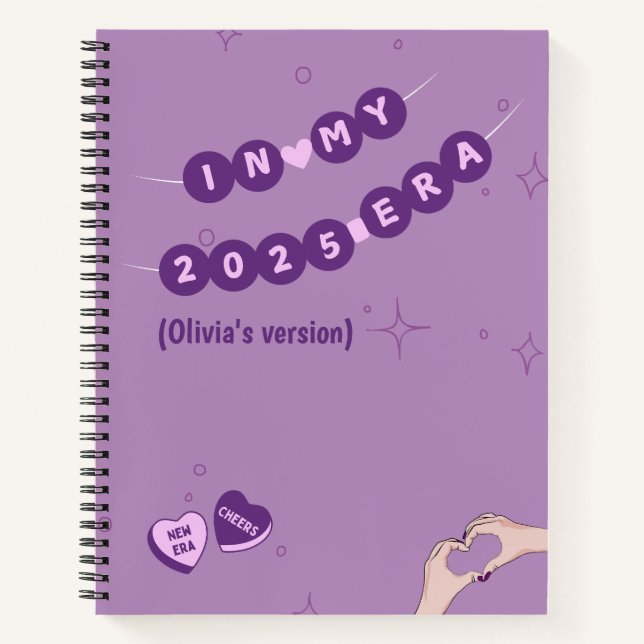 In my 2025 era cute name journal (Front)