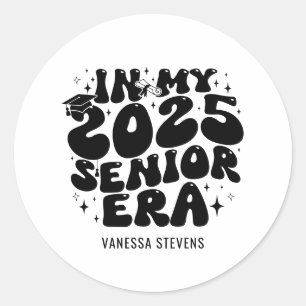 In My 2025 Senior Era  Classic Round Sticker