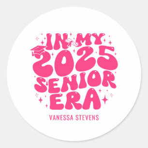 In My 2025 Senior Era Classic Round Sticker