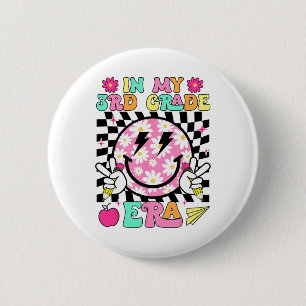 In My 3rd Grade Era Smile Face Back To School Teac 6 Cm Round Badge