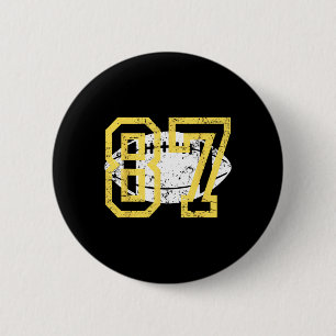In My 87 Era Funny Football Vintage  6 Cm Round Badge
