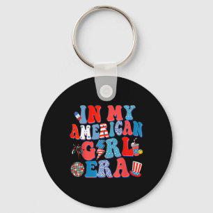In My American Girl Era Groovy 4th Of July Indepen Key Ring