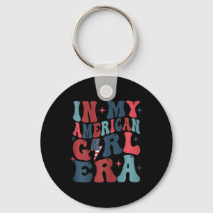 In My American Girl Era Retro 4th Of July Fourth G Key Ring