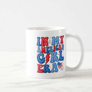 In My American Girl Era Retro 4th Of July Groovy P Coffee Mug