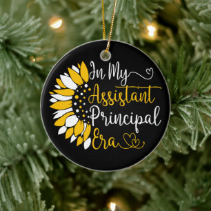 In My Assistant Principal Era School Teacher Funny Ceramic Tree Decoration