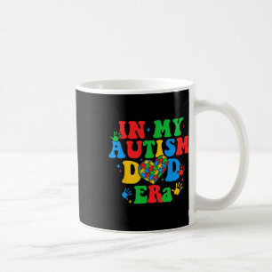 In My Autism Dad Era Retro Support Autism Awarenes Coffee Mug