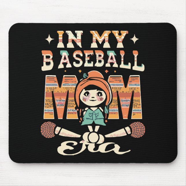 In My Baseball Mum Era Mouse Mat (Front)