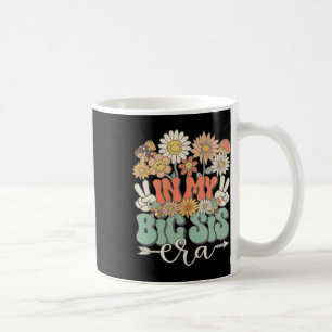 In My Big Sis Era Floral Hippie Groovy Retro Daisy Coffee Mug