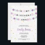 In My Birthday Era Birthday Party Invitation<br><div class="desc">This invitation features friendship bracelets spelling out "in my birthday era" for the perfect way to invite family and friends to your birthday party.</div>