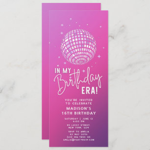 In My Birthday Era, Era Party, Eras Party Invitation