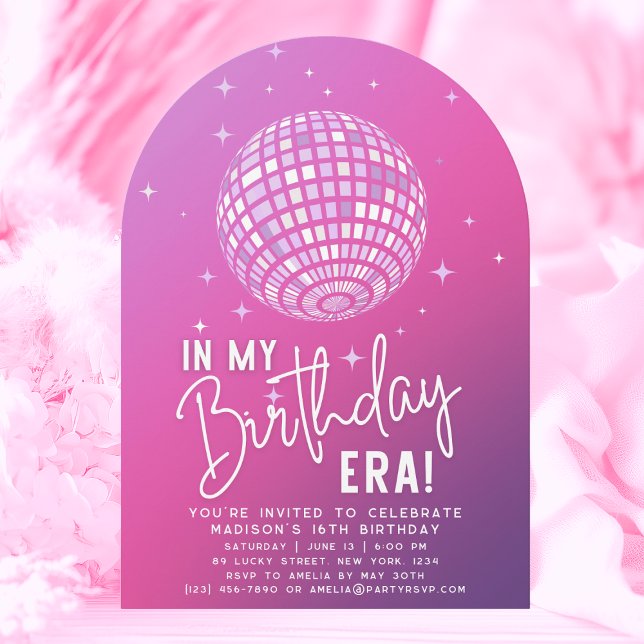 In My Birthday Era, Era Party, Eras Party Invitation (Creator Uploaded)