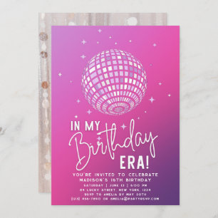 In My Birthday Era, Era Party, Eras Party Photo Invitation