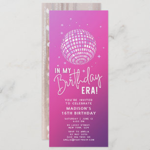 In My Birthday Era, Era Party, Eras Party Photo   Invitation