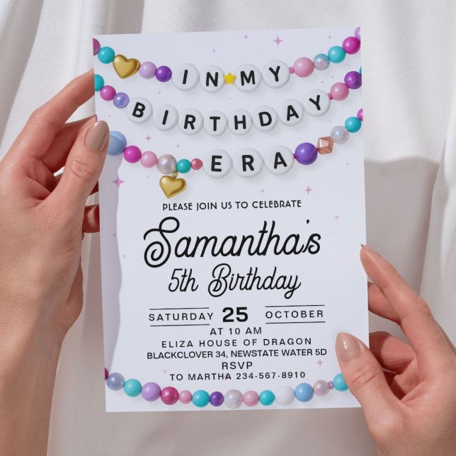 In my birthday era Invitation ( In my birthday era Invitation)