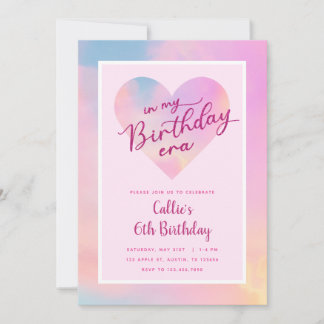 In My Birthday Era Invitation