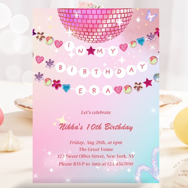 In My Birthday Era Invitation - Teen Birthday Girl (Creator Uploaded)