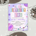 In My Birthday Era Purple Disco Birthday Invitation<br><div class="desc">In My Birthday Era Purple Disco Birthday Invitation</div>