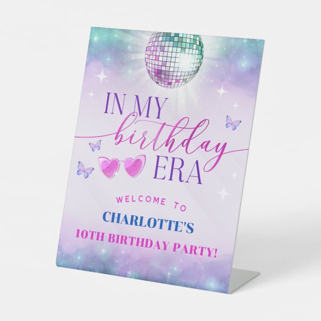 In My Birthday Era - Teen Birthday Girl Pedestal Sign (Front)