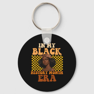 In My Black History Month Era Retro Black History Key Ring