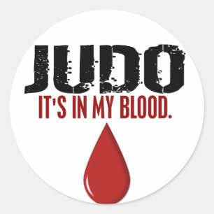 In My Blood JUDO Classic Round Sticker