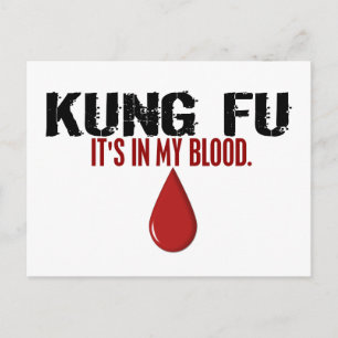 In My Blood KUNG FU Postcard