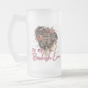 In My Bookish Era Frosted Glass Beer Mug