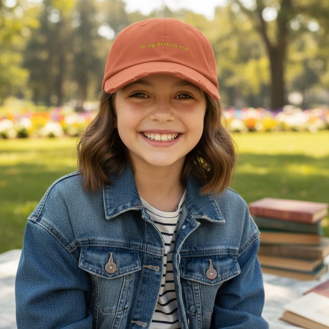 In My Bookish Era in Burnt Orange Embroidered Hat (Creator Uploaded)