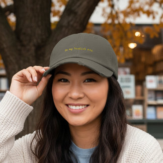 In My Bookish Era in Nickel Color Embroidered Hat