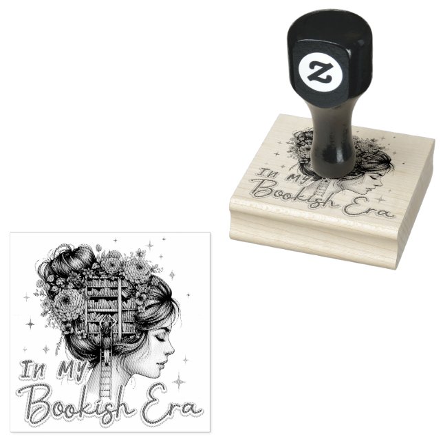 In My Bookish Era  Rubber Stamp (Stamped)